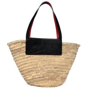 Christian Louboutin Woven Straw Loubishore Tote